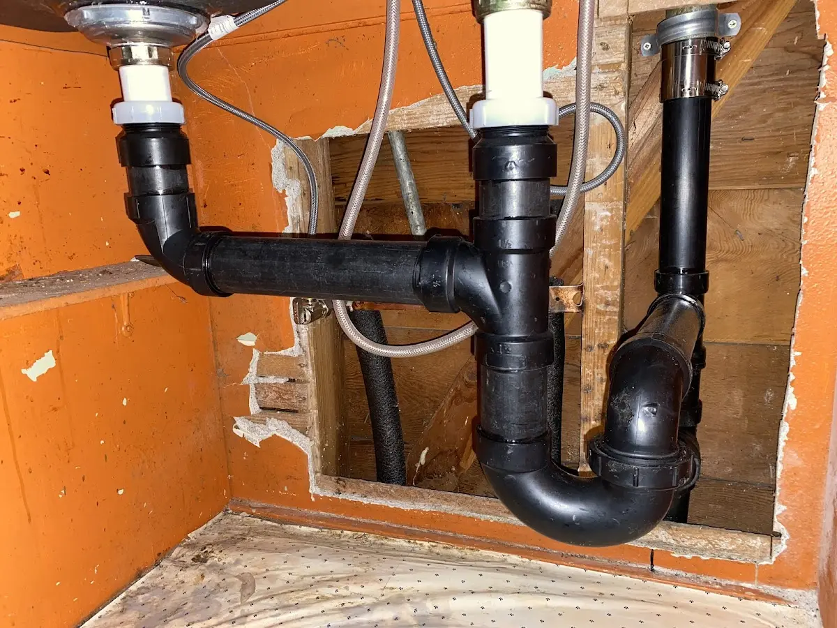 Professional Repiping Services equipment and tools on the job in Hinton
